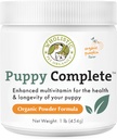 wholistic ペット オーガニック 子犬の完全 - 犬のマルチビタミン - 1 Lb - 毎日の犬のビタミン & 自家製食品のサプリメント - 免疫システム、皮膚、コート&全体的な健康 - 小さくて大きな繁殖の子犬