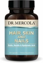 Dr. Mercola Hair, Skin and Nails - Biotin、Keratin、Hyaluronic acid - プレミアム品質 - ヘルシーエイジングをサポート - 非GMO、グルテンフリー&大豆フリー - 30カプセル(30サービング)