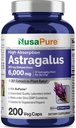 NusaPure Astragalus 20:1のエキス、サービングごとの6,000mgと等価300のmg、200のベジギー カプセル、非GMO及びBioperine