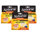 亜鉛Effervescentのタブレットが付いているAirborne 1000mgのビタミンC、強力な酸化防止剤のビタミンA C及びE - 10のFizzyの飲み物のタブレット、ゼスタイのオレンジ味(Zestyのオレンジ(3)のパック)が付いている免疫サポート補足
