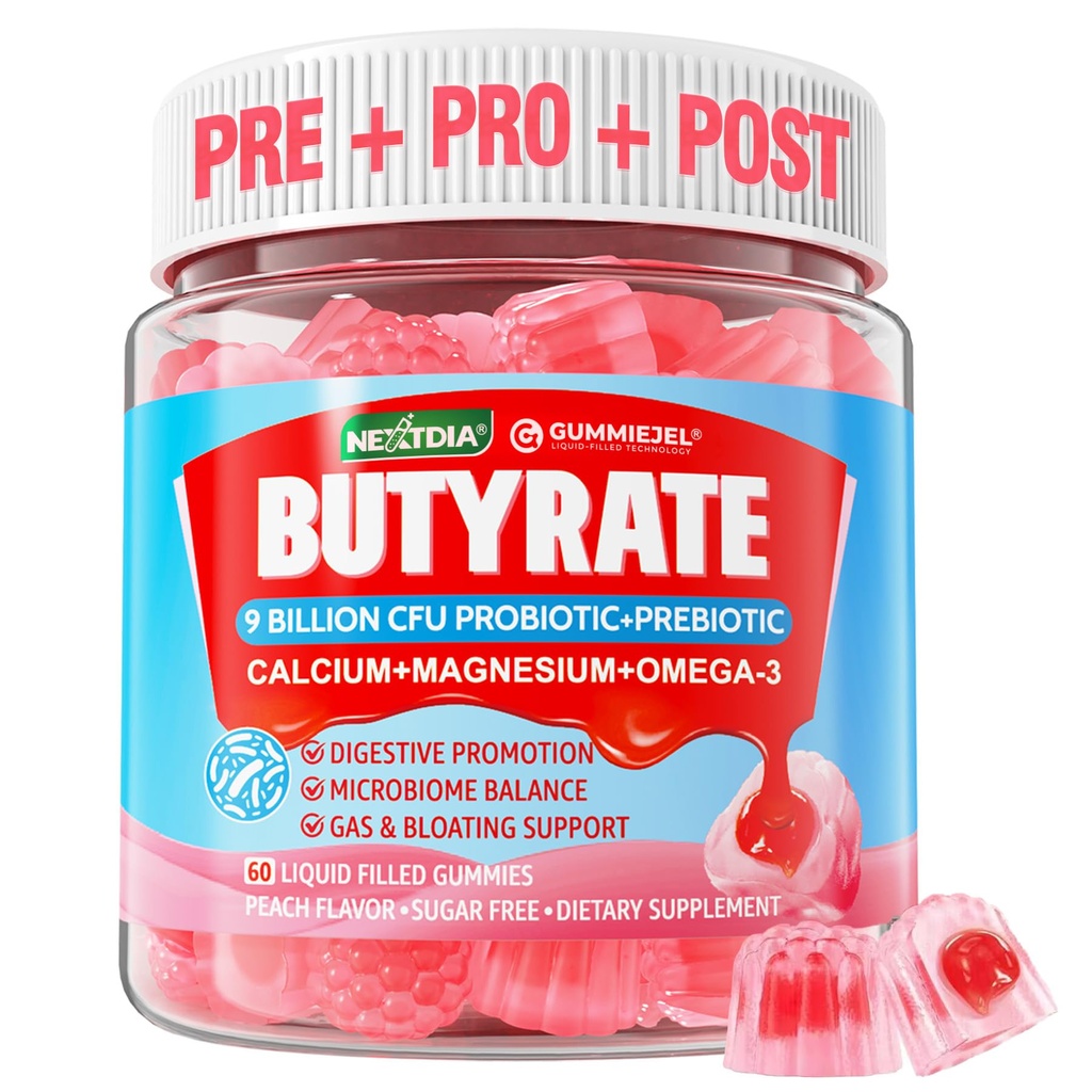 プロバイオティック+プレバイオティクス+ポストバイオティクス、オメガ-3 500mg、9ビリオンCFUプロバイオティクス、カルシウム&マグネシウム、インリン、ジゲスティブヘルス、ブロッキングサポート、砂糖フリーのピシリウムハク