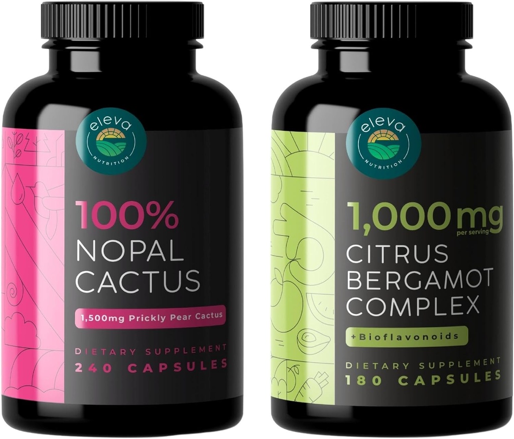 Nopal CactusのカプセルおよびCitrus Bergamotの複合体+Bioflavonoidsの束