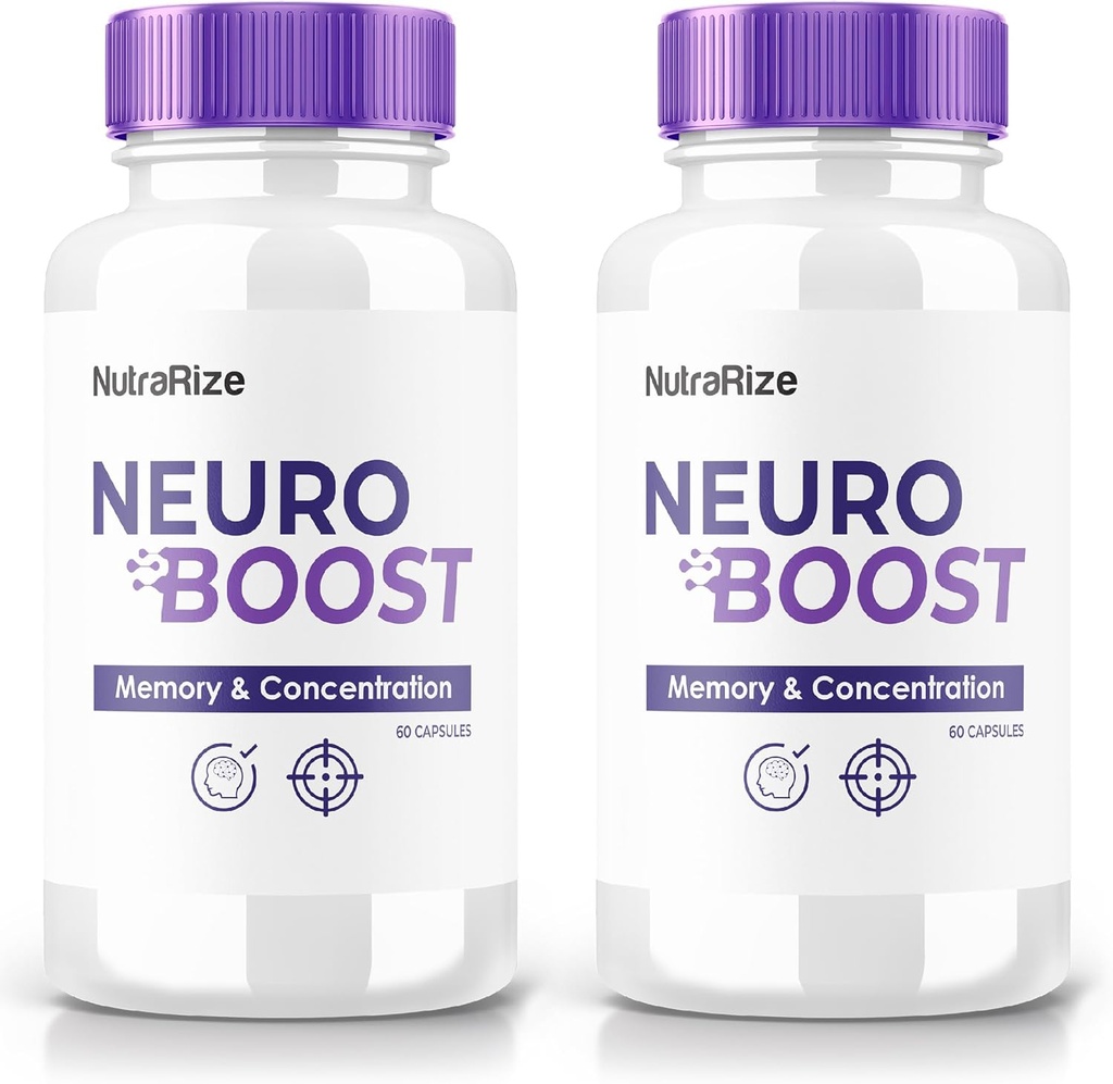 (2パック) Neuro Boost – 焦点、警戒、毎日シャープネスのクリーンなフォーミュラを備えたプレミアムカプセル | 毎日のサポートのための簡単・ツー・テイクの丸薬(120カプセル)