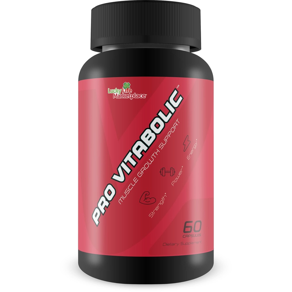 プロVitabolic - 筋肉成長サポート - パワー、強度、スタミナ、およびエネルギーを強化 - ビッグゲインのための爆発性筋肉ポンプ - 筋肉への補助酸素&栄養素配信 - L-アルギニン&L-シトルリン