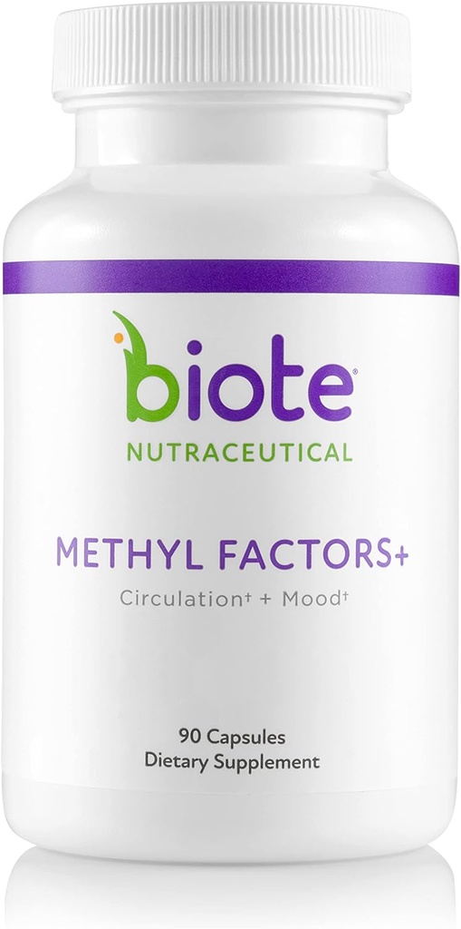 Biote Nutraceuticals - メチルファクター+ - 循環+気分(90カプセル)