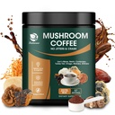 Lukareeのきのこのコーヒー14 1の即刻のきのこのコーヒー アラビカのコーヒーきのきのこの粉はライオンズのマネ、Reishi、Chaga、Cordyceps、Shiitake、Maitake、焦点エネルギー免除のためのトルコの尾8のoz (227g)を合わせます