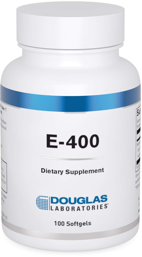 ダグラス研究所 E-400 | 抗酸化保護・心臓血管対応ビタミンE | 100カプセル