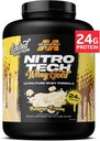MuscleTech Whey Protein Powder (Banana Cream, 5LB) - Nitro-Tech Whey Protein Isolate Smoothie Mix for Lean Muscle & Fast Recovery - 24g of Whey Gold Protein for Women & Men - Gluten-Free