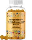 Generic 5-in-1 Kid's Immune Support Gummy, Manuka Honey, Vitamin C, Zinc, Echinacea, Ginger, Gummy Supplement, Essential Immune Support Gummies for Daily Use, Natural Citrus Flavored - 60 Count