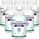 Orgabay Liposomal QuercetinのPhytosome 1600のmg、Bromelain 200mg、亜鉛30mg、ビタミンCのTurmeric 40のmg、最も高い吸収、Quercetinの複合体、360のSoftgels