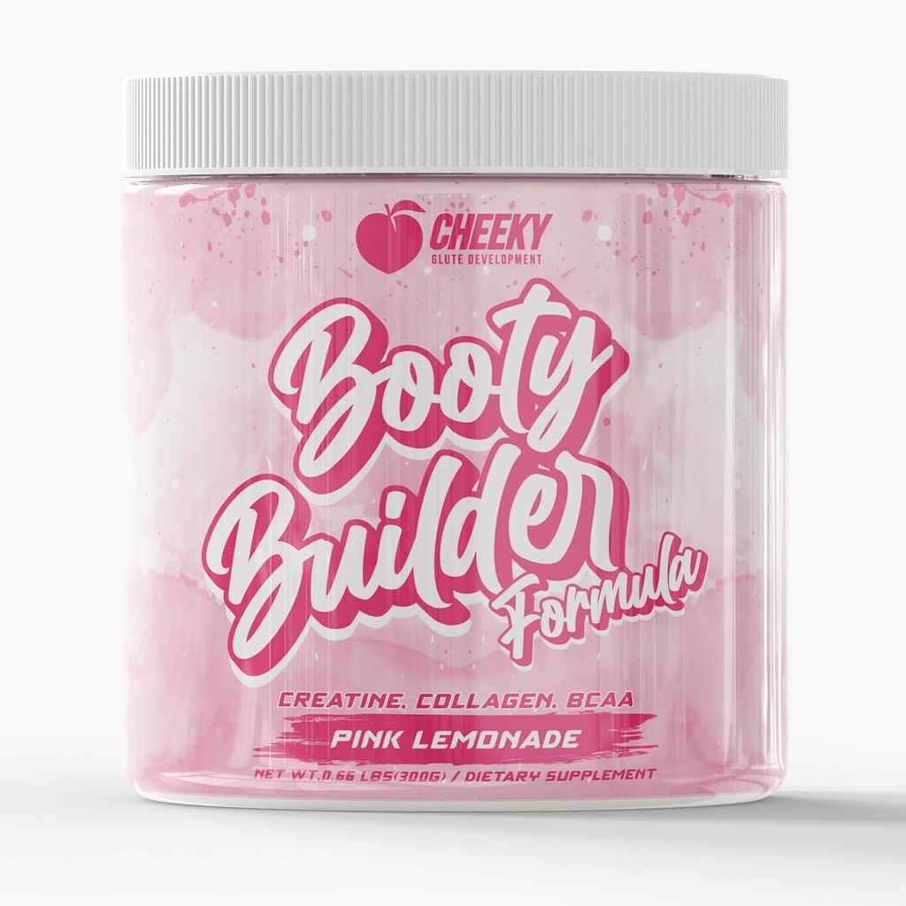 ブーティーポンプフォーミュラ - 女性、BCAA&コラージュ、筋肉ゲイン&ブーティー成長エンハンサー、グリットフリーフォーミュラクレティナパラムジェレスキエラティナパラムカルスのためのピンクレモナードクレアチンブレンド