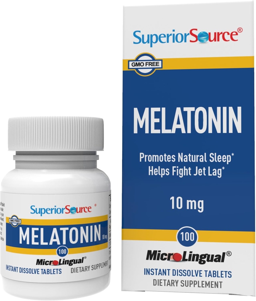 優秀な源のMeelatonin 10のmg -大人のための健康な睡眠サポート補足-Chamomileの援助の弛緩及び残りの睡眠のMelatoninの方式- 100のSublingualの解決のタブレット