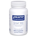 純粋なカプセル封入Q-Gel 100(水溶性CoQ10) | ビタミンEとCoQ10は容解性を高めます | 60のSoftgelのカプセル