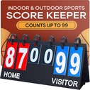 屋内および屋外スポーツのためのUpstreetのスコアボード/スコア Keeper - Ping Pong/Baseball/Tennis/BasketballのスコアボードかVarsityのスコアボード/バレーボールのスコアキーパー-99までの携帯用スコアボードのフリップ