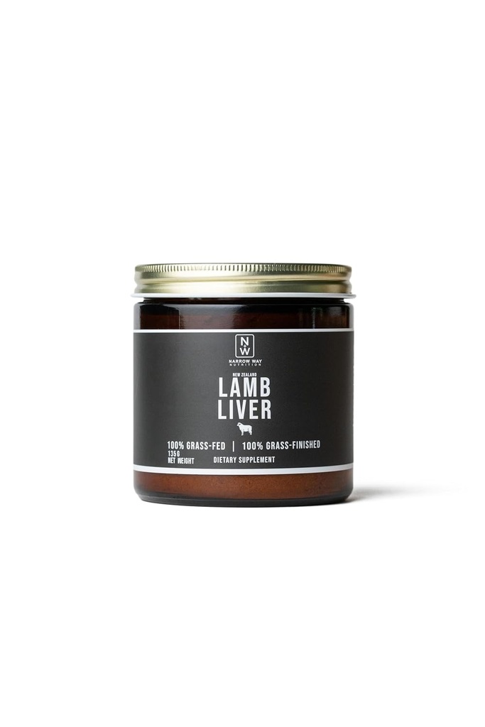 ナロウ・ウェイ・栄養 - LAMB LIVERはニュージーランド135G、100%の草供給及び100%の草終了する、1 Scoop (3G)の毎日の供給を解放しました