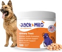 ジャック&ミロ - 犬のためのサプリメント, 犬のUTIの本能, 腎臓と膀胱制御 - クランベリー&抗酸化剤, 有機 - 犬のための膀胱制御, 米国製の非GMO - 120錠