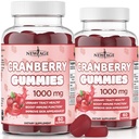 ニューエイジクランベリーグミー尿路の健康ガミー1000mg - サポート膀胱、腎臓、UTI - ベジタリアン(クランベリー120カウント)