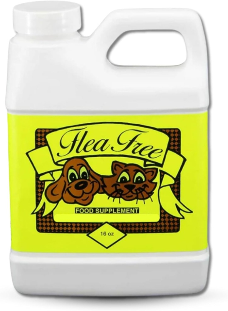 天然ペット製品のためのフリーフードサプリメント - 犬と猫のための天然のフリーとティック防止 - 小犬と大型犬のためのピュアマルチビタミン - 有機ビタミンサプリメントフォーミュラフィーディング(16オンス)