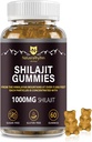 Nature's Rhythm Shilajit Gummies 1000mg - 男性と女性のためのシラジットグミーの60個、様々なトレースミネラル、ブーストエネルギーと免疫のサプリメントで豊富なシラジットグミー