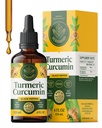 HERBAMAMAのタービン液体の低下 - ビーガン免疫、消化及び黒のPeppeのエキスが付いているTurmeric Curcuminとの移動性サポート-非GMO、アルコール及び砂糖なしの酸化防止補足- 56日の供給