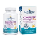 ノルディックナチュラルズコンプリートオメガD3、レモンフレーバー - 60ソフトジェル - 565mgオメガ3 + 70mg GLA + 1000 IUビタミンD3 - EPA&DHA - ヘルシー肌、認知症、および陽性の気分 - 非GMO - 30サービング