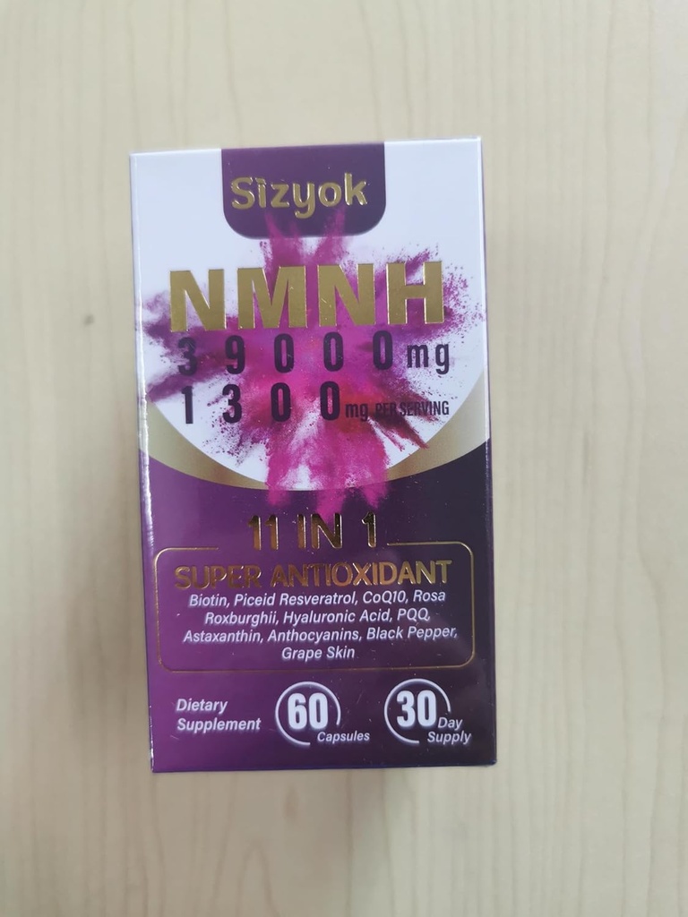 11-in-1 NMNH (Dihydronicotinamide Mononucleotide)、サービングごとの600mg、ResveratrolのCoQ10のNAD+の補足はNAD+を支えます レベル、反老化のためのNMNHの補足、60の計算、30日の供給-47