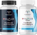VitaFLUX Triple Power Nitric Oxide Supplement for Male Performance + VitaFLUX Women's Nitric Oxide Booster Supplement, Increase Circulation, Boost Energy & Heart Health, Performance, Stamina, Energy