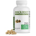 Bronson Maca Root Lepidium Meyenii Non-GMO、250 ベジタリアンカプセル