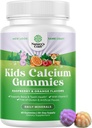 Natures Craft Tasty Kids Calcium Gummies - ビタミンD&Calcium Gummies for Children - ビタミン&D for Muscle Bone Development ゼラチンフリーコーシャ子供60ct(1パック)