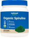 Nutricost有機スピルリナパウダー454グラム、1LB - 純粋で、認定有機スピルリナ