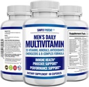 単に男性のための一時的なMultivitamin、ミネラル及び酸化防止剤、ビタミンA C D E、Biotin B12 Folate亜鉛マグネシウム及びエネルギー、焦点、免疫及び前立腺の健康、60のためのパルメットを見ました
