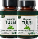 Tulsi 120錠 – USDA オーガニック 聖バジル – ストレス救済と適応性のバランスをサポート*| 食事療法補足120tab - 2パック