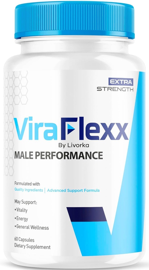 ViraFlexx Pro カプセル男性、公式 ViraFlexx Pro 男性の丸薬サポート すべての自然なプレミアム高度な式、ViraFlex サプリメントサポート、Vila Flexx レビュー、60 カプセル 1 ヶ月
