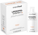 CodeageのLiposomalのビタミンCの液体1000mgのビタミンC、毎日免疫サポートのための4000mgの精巣、吸収のためのLiposomes、CitrusのBioflavonoid、ビタミンE、非GMO、32の袋