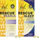 ストレス&スリープバンドル、バッハRESCUEパール、自然ストレスリリーフ[and] RESCUE睡眠液メルツ、ナチュラルスリープエイド - 2-Pk、ホメオパシーフラワーエッセンス