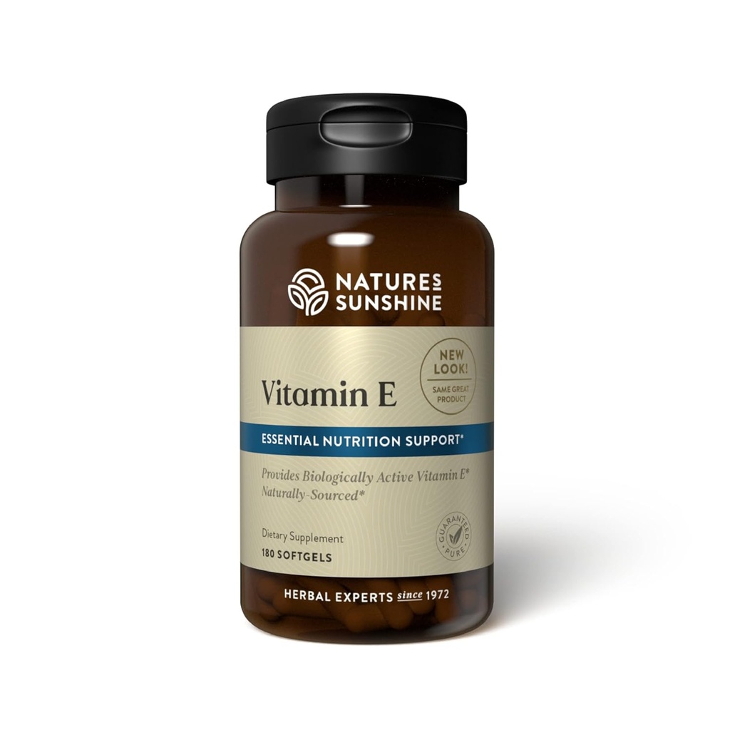 自然のサンシャインビタミンE 100 IU、180 Softgels