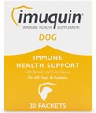 犬と子犬のためのNutramax Imuquin免疫健康サプリメントパウダー - ベータグルカン、マリンリピッド、ビタミン、ミネラル、30パケット