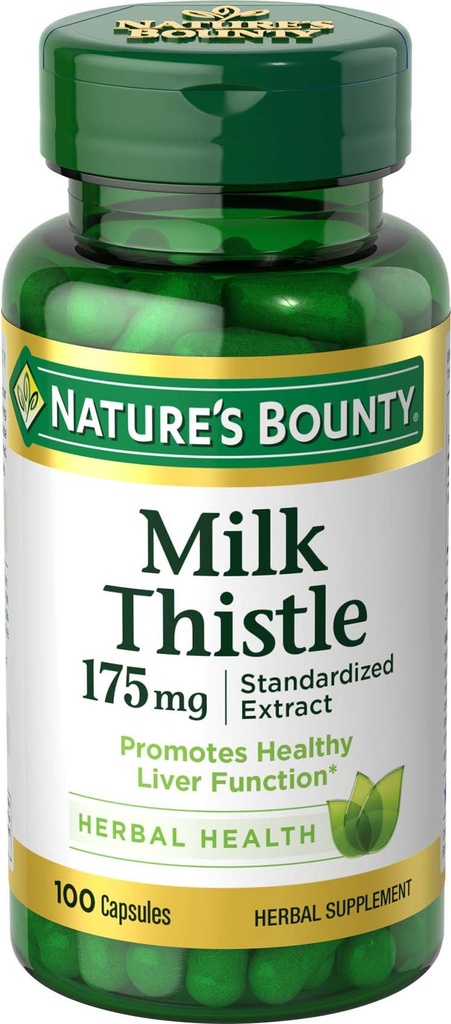 Nature's Bountyミルクの牛、草の健康の補足、支持の肝臓の健康、175mg、100 Softgels