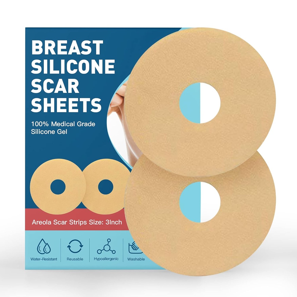 Breastのシリコーンの傷シート テープ、Brast 6のパックのためのシリコーンの傷の取り外しシート、傷のための外科の後の Breast の減少、傷の処置のためのbreast の拡張のポストの外科用品