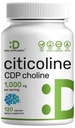 シチコリン CDP コリン, サービングあたり 1,000 mg, 120 カプセル – 余分な強度コリンサプリメント – 向知性ビタミンのプロパティ – 脳の健康を促進します。, メモリ, & フォーカス – 非GMO