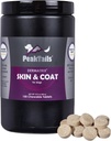 Kala Health PeakTails Skin & Coat Support for Dogs – 150 Chewable Tablets with MSM, Fish Oil, Omega-3 & Omega-6 – Supports Healthy Skin, Shiny Coat