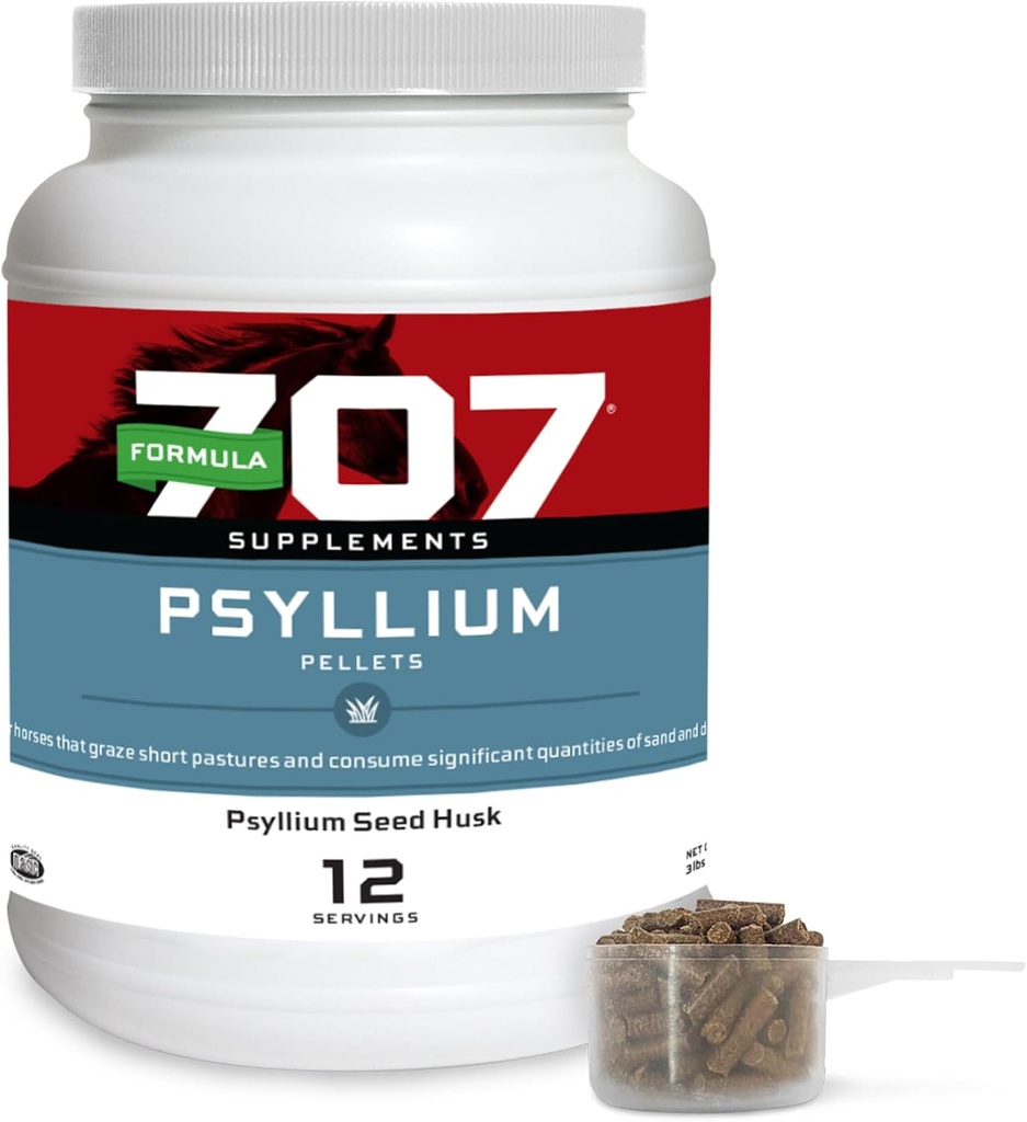 フォーミュラ707 Psylliumの餌のEquineの補足(3lbの瓶- 12の日の供給)