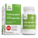 テリー自然に Andrographis と Ashwagandha - 免疫システムサポート サプリメント - エネルギーと健康的なストレス レスポンスをサポート - エネルギー サポート サプリメント - 60 カプセル(60 のサービング)