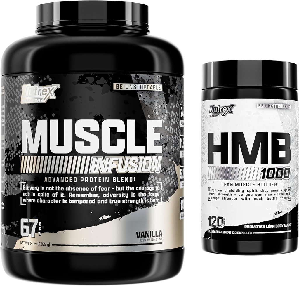 Nutrexの研究の粘着性がある蛋白質の粉、バニラHMB 1000 MG  サポート筋肉回復、