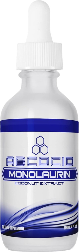 Monolaurin Liquid Extract 900 mg, 4.8 Oz Liquid, 158 Servings, Made in USA, Quick Absorption, Quality Potent Ingredients, Third-Party Tested, Non-GMO, GMP Certified, Cruelty-Free Products