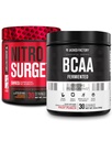 ジャック工場 Nitrosurge シュレッド サーミノーム プリワークアウト オレンジ パイナップル & BCAA フルーツ パンチ ボディ分解、筋肉建物および回復のための