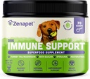 ZENAPET Dog Immune Support Premium Powder Topper, Turkey Tail, Spirulina & Beta-Glucan, Supports a Healthy Immune System & Digestion, Human-Grade, Made in USA