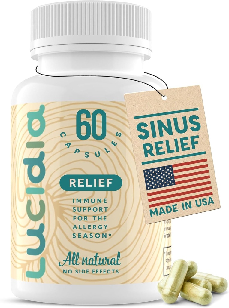 ルシディア非眠気のアレルギーとヘイはケルセチンNACとSinusの健康のための熱心なサポートとNettles Histamineブロックアルテミスの治療薬をスティング