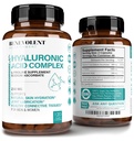 Hyaluronic酸は200mgのビタミンC、1000mg Lプロリン及び反老化の利点、若々しい皮のためのHyaluronic酸のカプセル、接合箇所及び結合組織の健康- 120のカプセルと250mgを補います