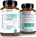 Hyaluronic酸は200mgのビタミンC、1000mg Lプロリン及び反老化の利点、若々しい皮のためのHyaluronic酸のカプセル、接合箇所及び結合組織の健康- 120のカプセルと250mgを補います